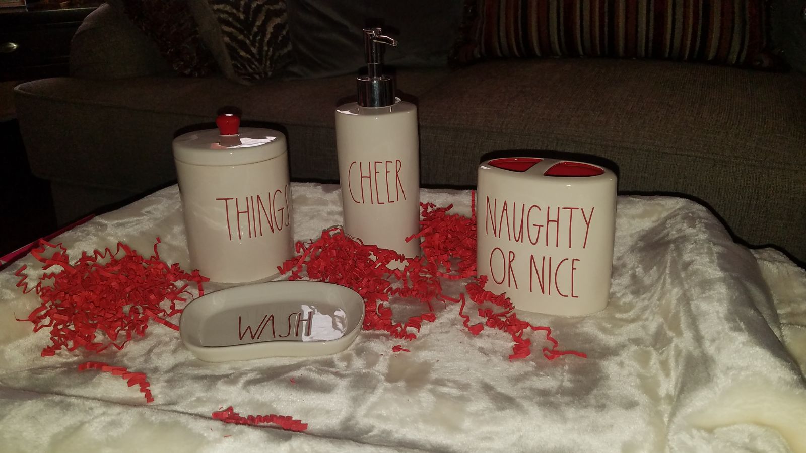 Rae Dunn Bathroom Set