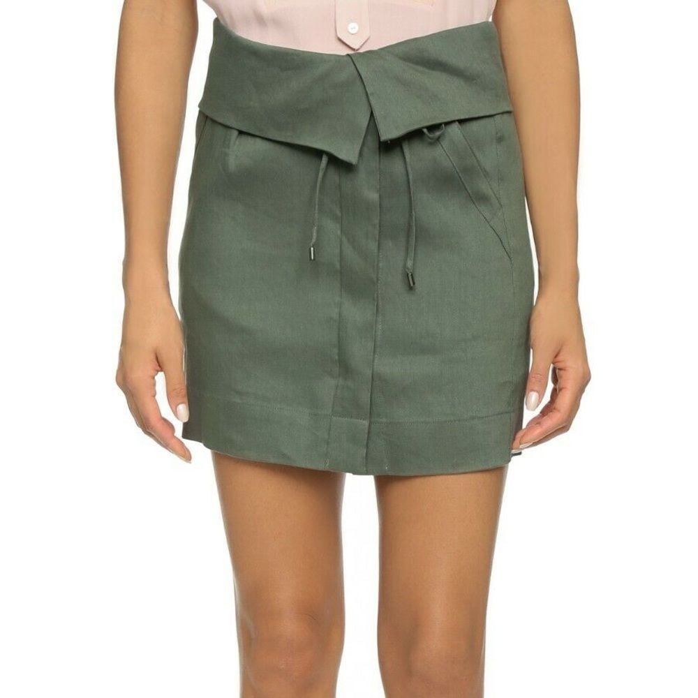 Vince Foldover Waistband cypress Skirt