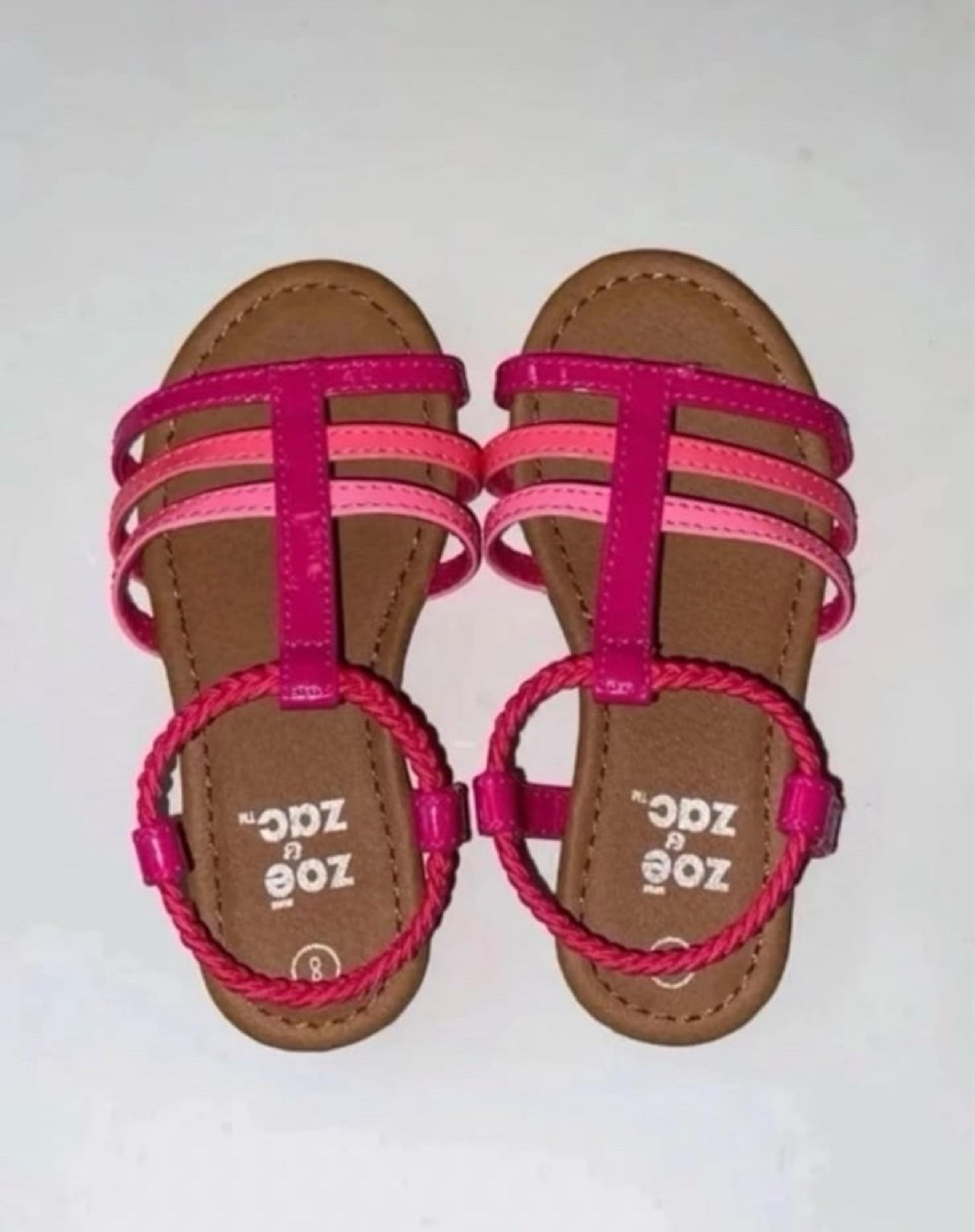 Zoe & Zac Baby girl sandals . Size 8