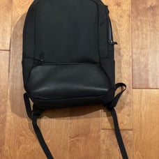 Dell Laptop Leather Black Backpack