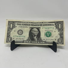 1 Fancy Serial Number 6 Of A Kind 7’s D77878777B Bookend Binary 2021