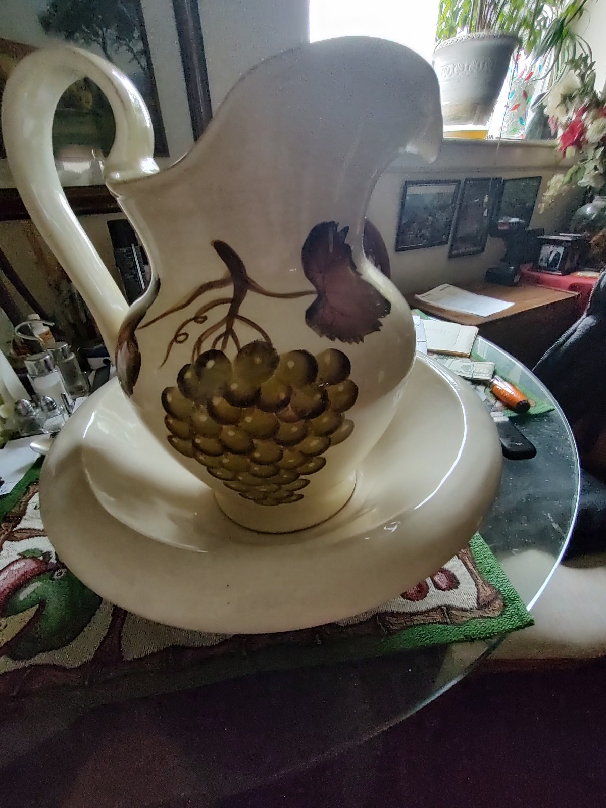 Wash bowl and pitcher