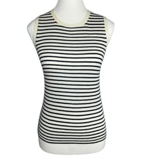 Everlane Women's NWT White The Ultrafine Merino Ribbed Shell Tank Sweater S/C27