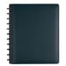 TUL® Discbound Notebook, Letter Size, Leather Cover, Narrow Ruled, Navy Blue