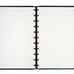 TUL® Discbound Notebook, Letter Size, Leather Cover, Narrow Ruled, Navy Blue