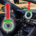 Brand New 2PCS JDM Brake Green TSURIKAWA Ring Subway Train Bus Handle Red Strap
