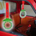 Brand New 2PCS JDM Brake Green TSURIKAWA Ring Subway Train Bus Handle Red Strap