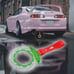 Brand New 2PCS JDM Brake Green TSURIKAWA Ring Subway Train Bus Handle Red Strap