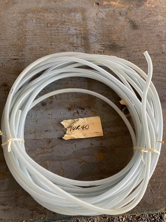 1/4 ID 50 Ft High Pressure Braided PVC Tubing Clear Hose Braid Reinforced NEW