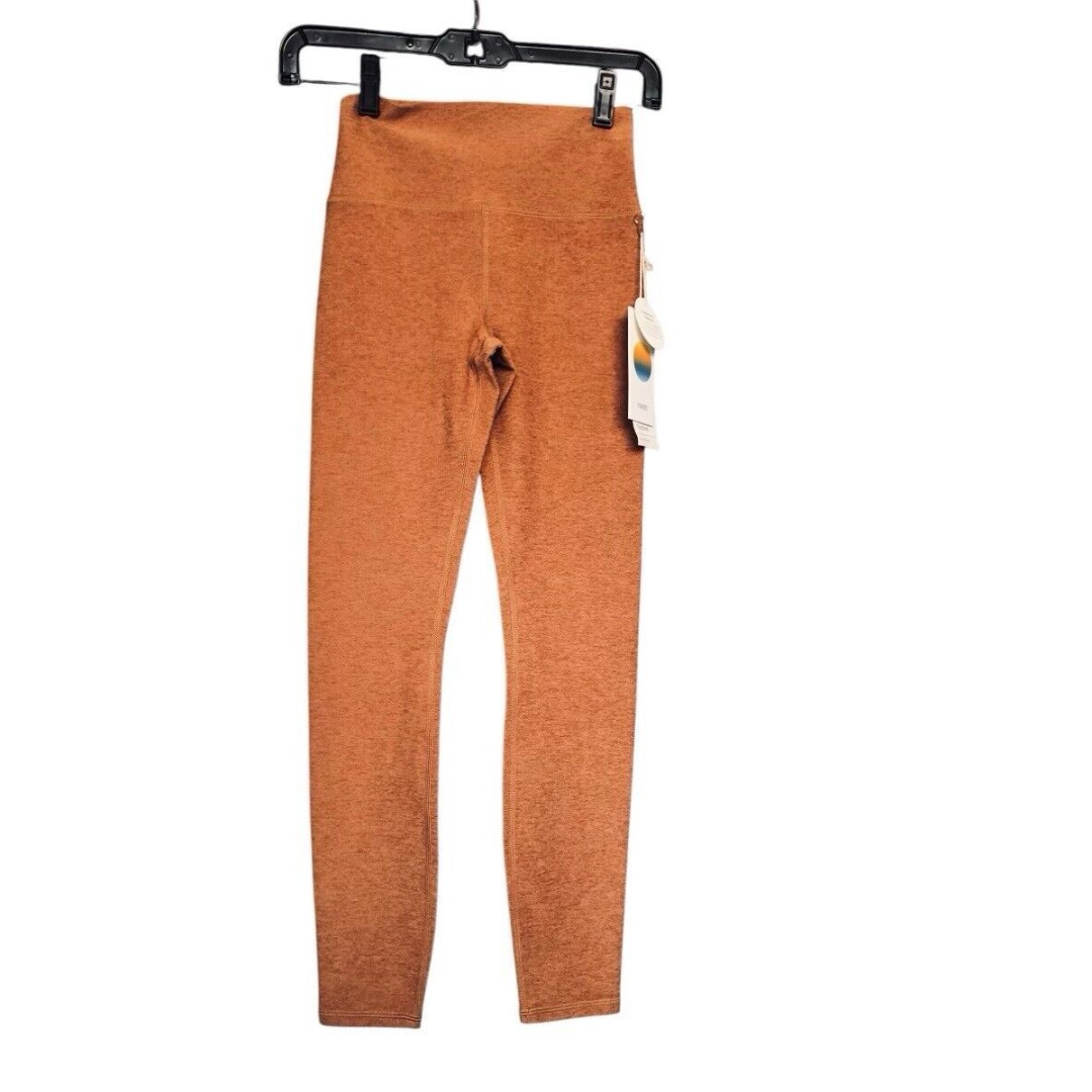 Vuori Women Clean Elevation High Waist 7/8 Leggings Palo Santo Heather Medium