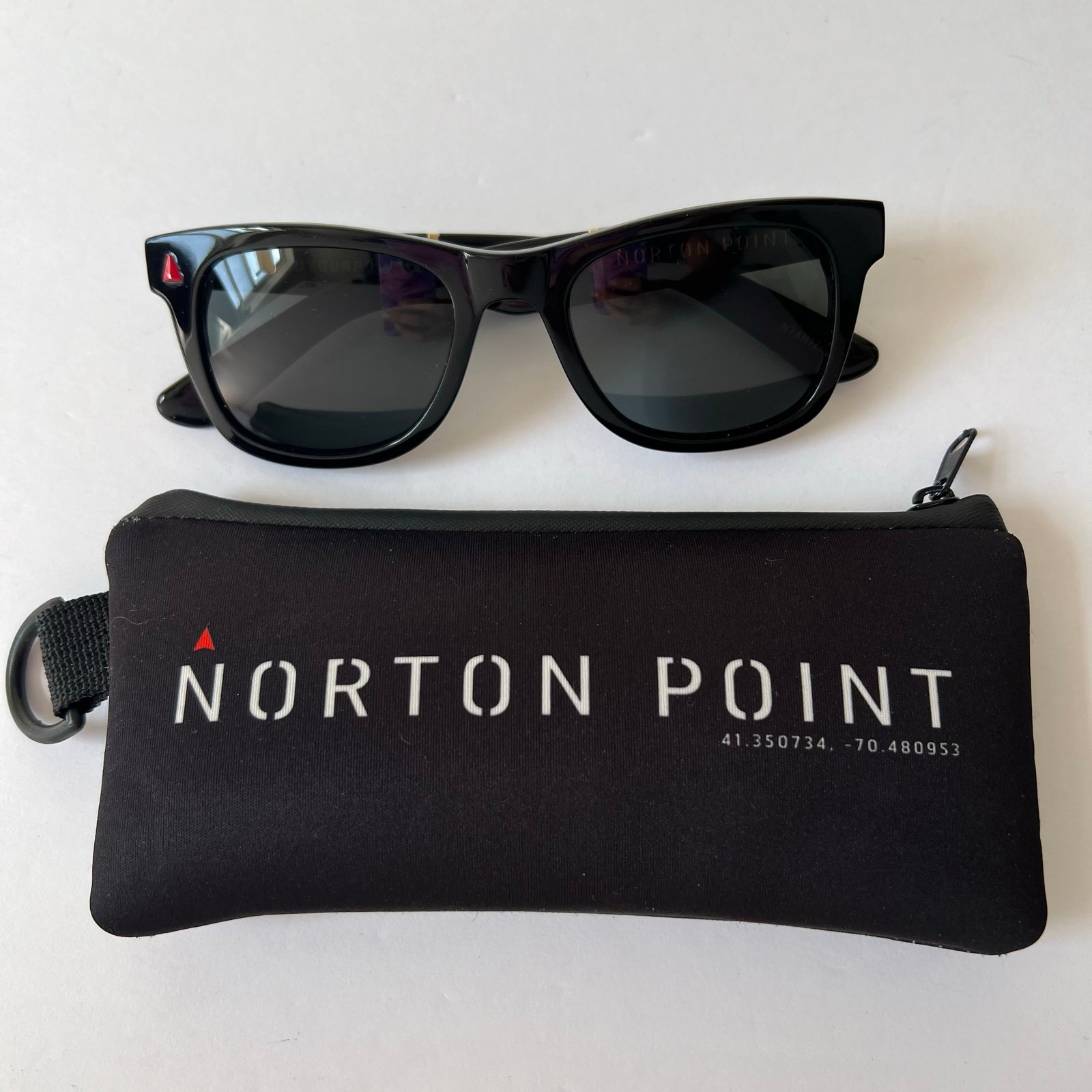 NORTON POINT Zulu 009 in Black + Black Recycled Ocean Plastic Sunglasses + Case