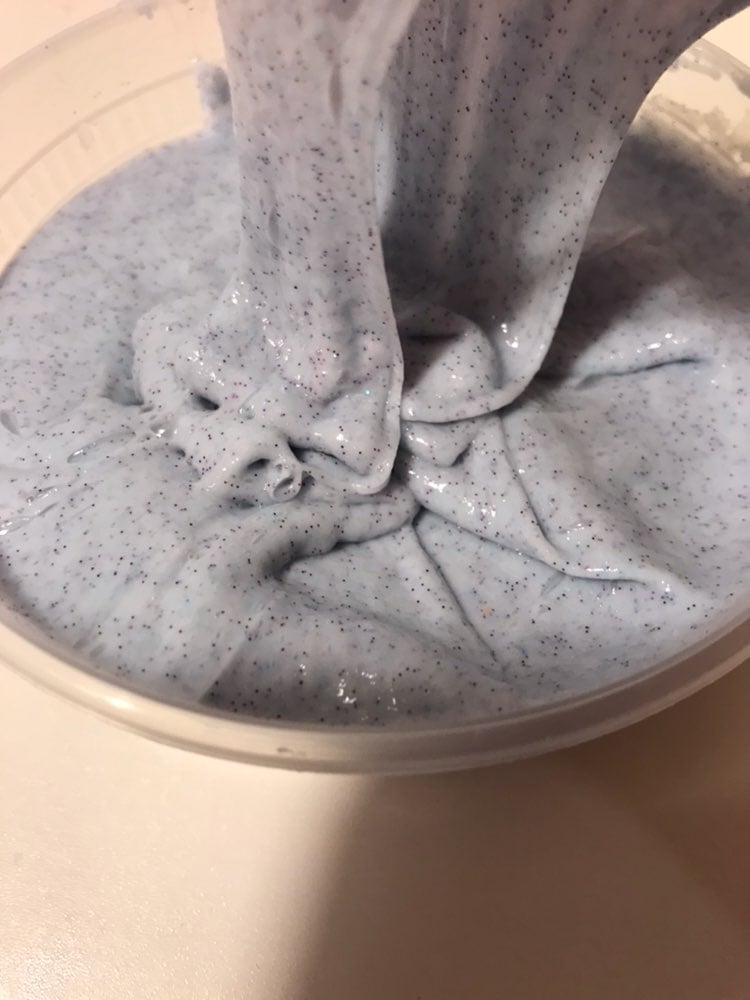 Blue Glitter Popsicle Slime