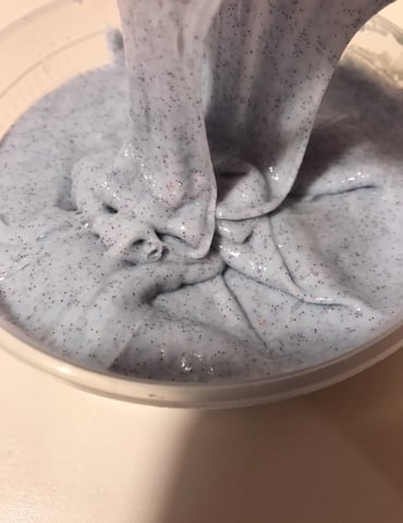 Blue Glitter Popsicle Slime