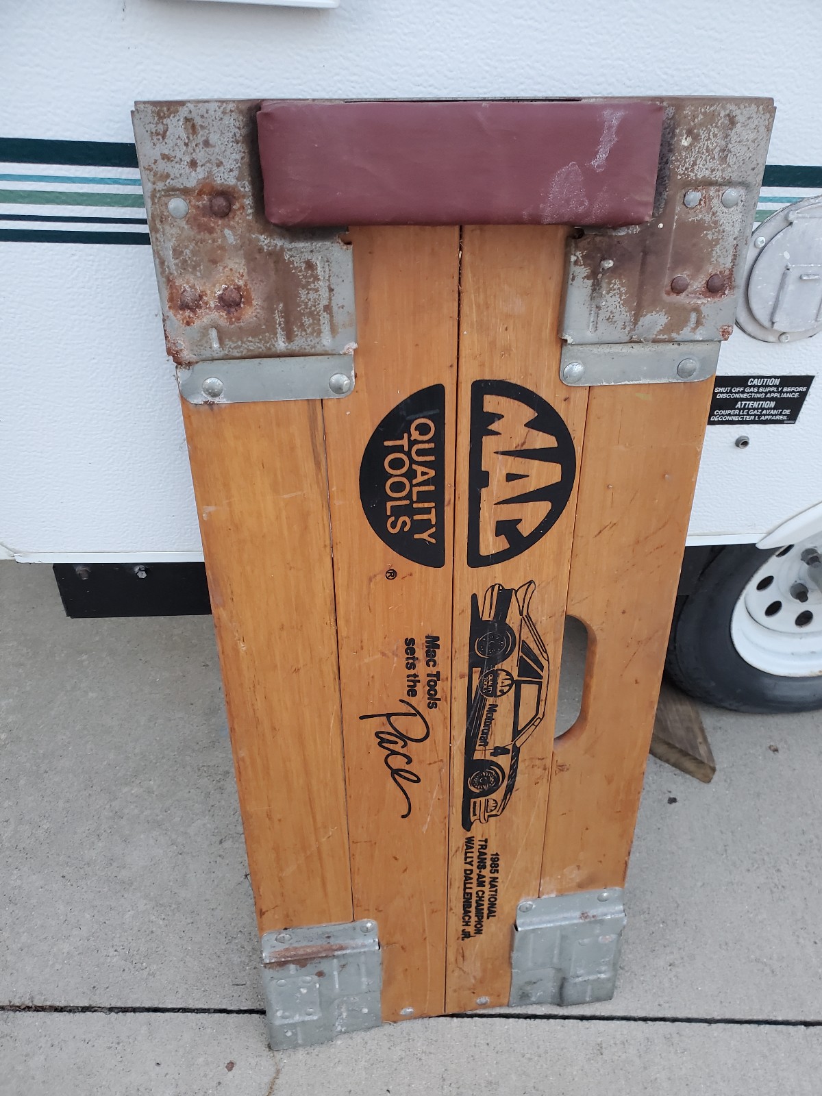 1985 mac tools creeper *VINTAGE* Wally Dallenbach Jr