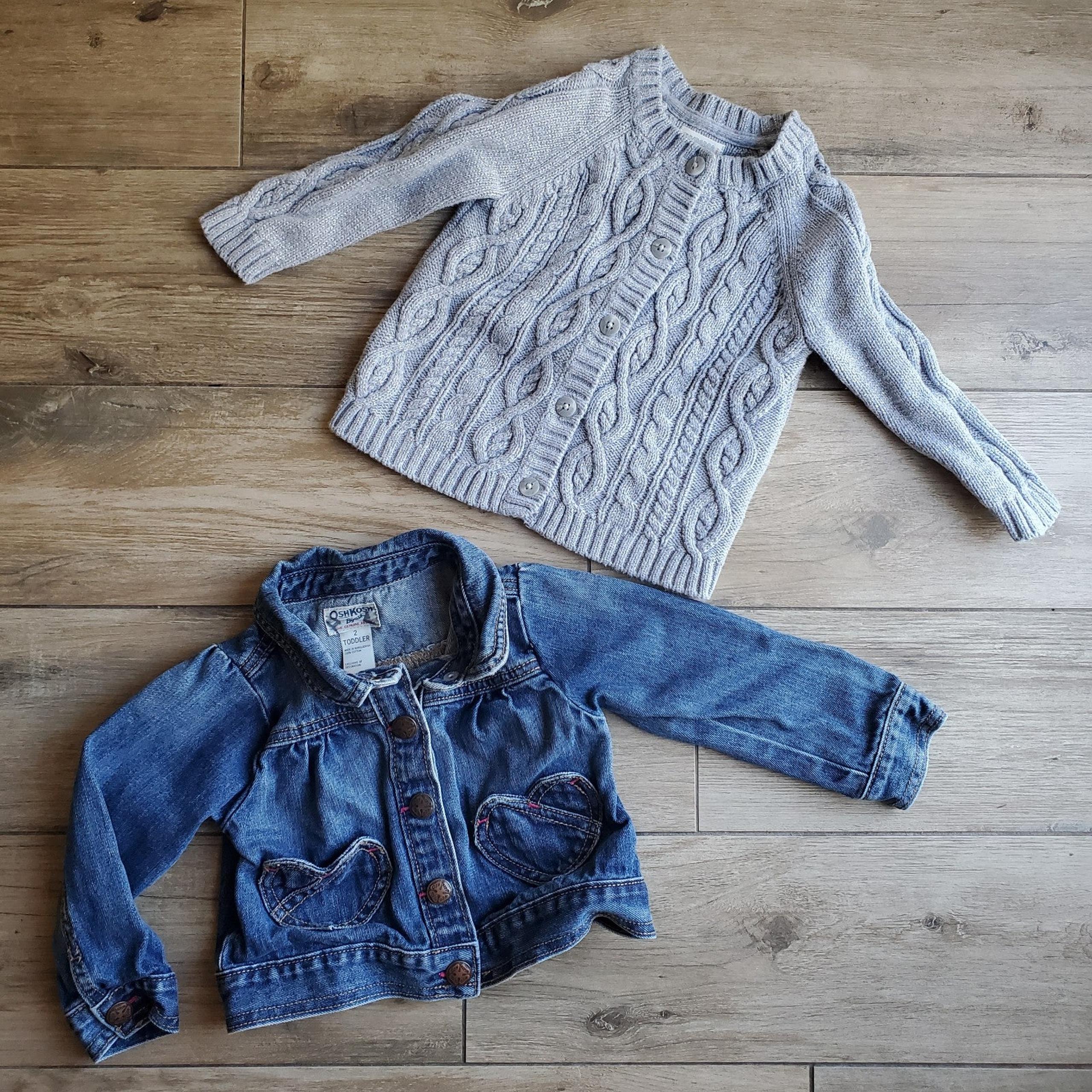 2t and 24 months Cardigan and Jean Jacket