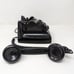 Vintage Black Ericsson Ruen PTT Rotary Desk Phone Bakelite Telephone Untested
