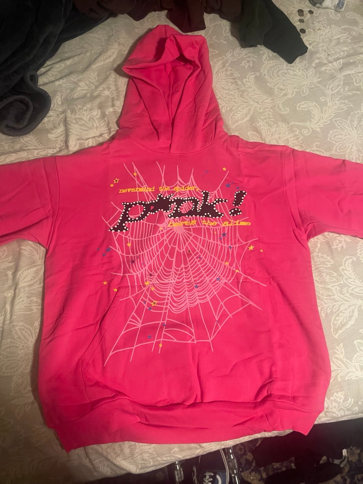 Pink Spider Hoodie (authentic) Large