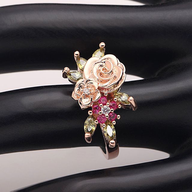 New Rose Gold Ladies Ring 925 Stamped