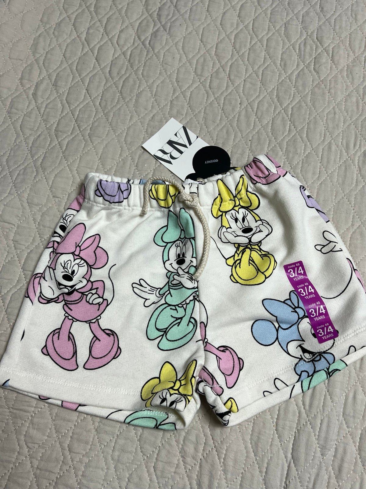 zara new disney shorts sz3/4y