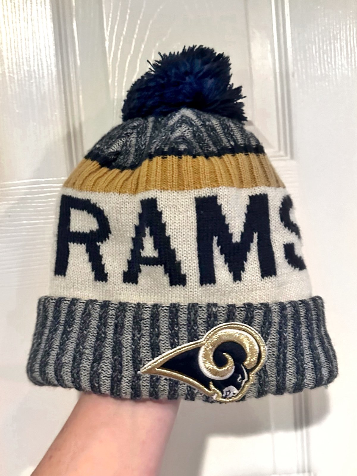 RAMS Los Angeles NFL Knit Beanie by New Era Adult Size