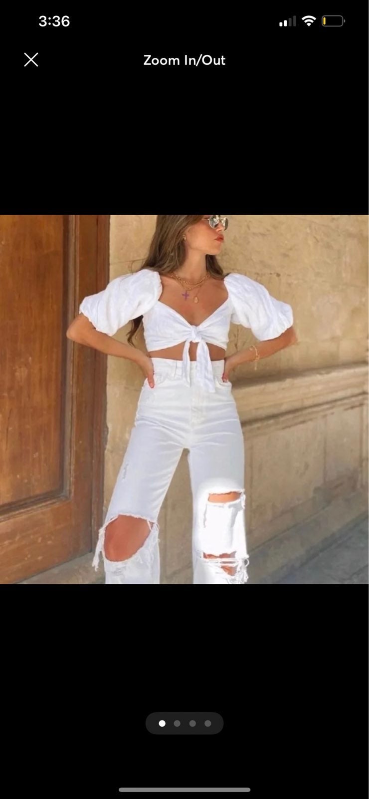 Zara depressed jeans ( size 2)