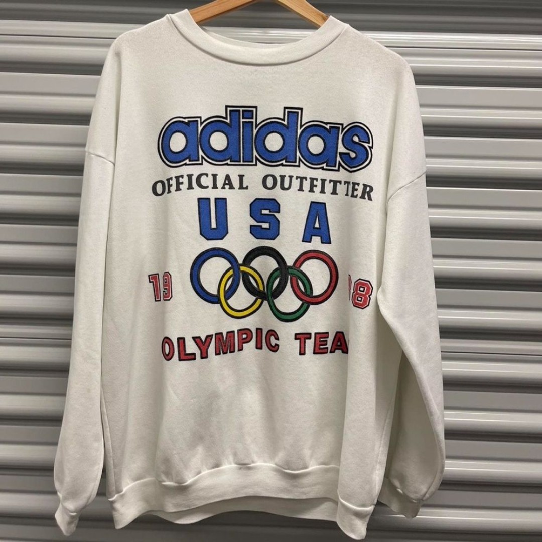 Adidas USA Olympic 1980 Winter Games 80s Sweatshirt - Medium