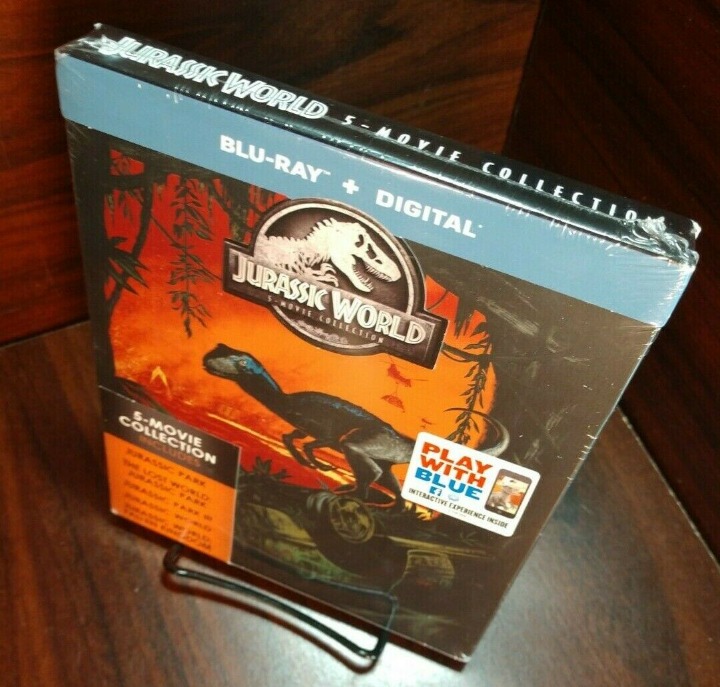 Jurassic World 5 Movies Steelbook (Blu-ray+Digital) NEW (Sealed)-Free Box S&H