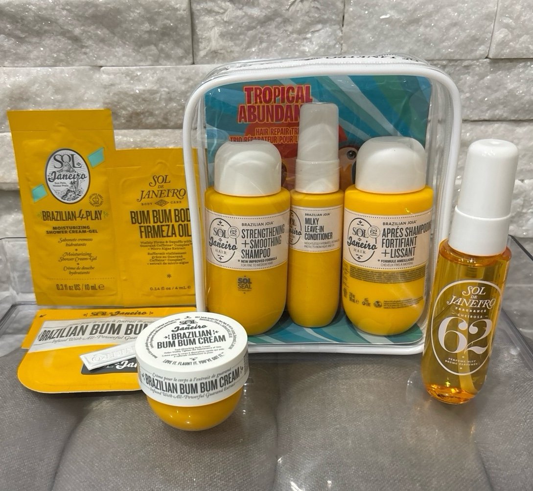 Sol de Janeiro 62 Tropical Abundance Hair Repair Trio Mini Fragrance Mist Cream