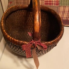 Primitive wicker basket!