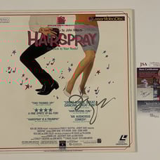 JOHN WATERS SIGNED HAIRSPRAY LASERDISC MOVIE DIRECTOR JSA COA