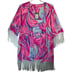 Lilly Pulitzer Noelle Kimono Magenta Fringe Swim Cover Up XXS/XS Resort Cruise