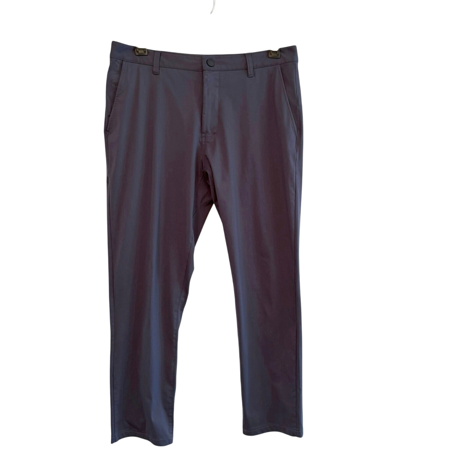 Rhone Pants Size 33 x 28 Slim Commuter Blue Gray Flat Front Travel Style 100036