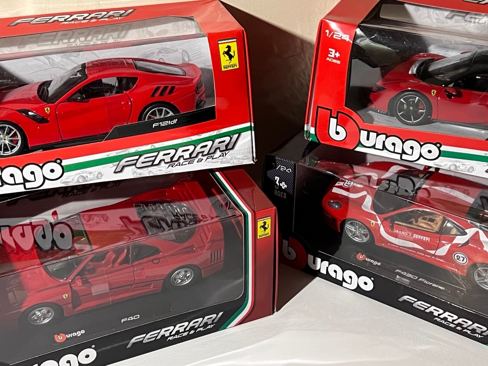 Red Ferrari collection 4 set