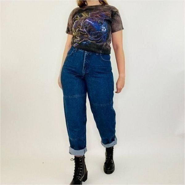 Draggin Vintage High Rise Lined Motorcycle Jeans Sz 14
