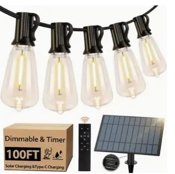100FT SOLAR String Lights (NEW IN BOX)