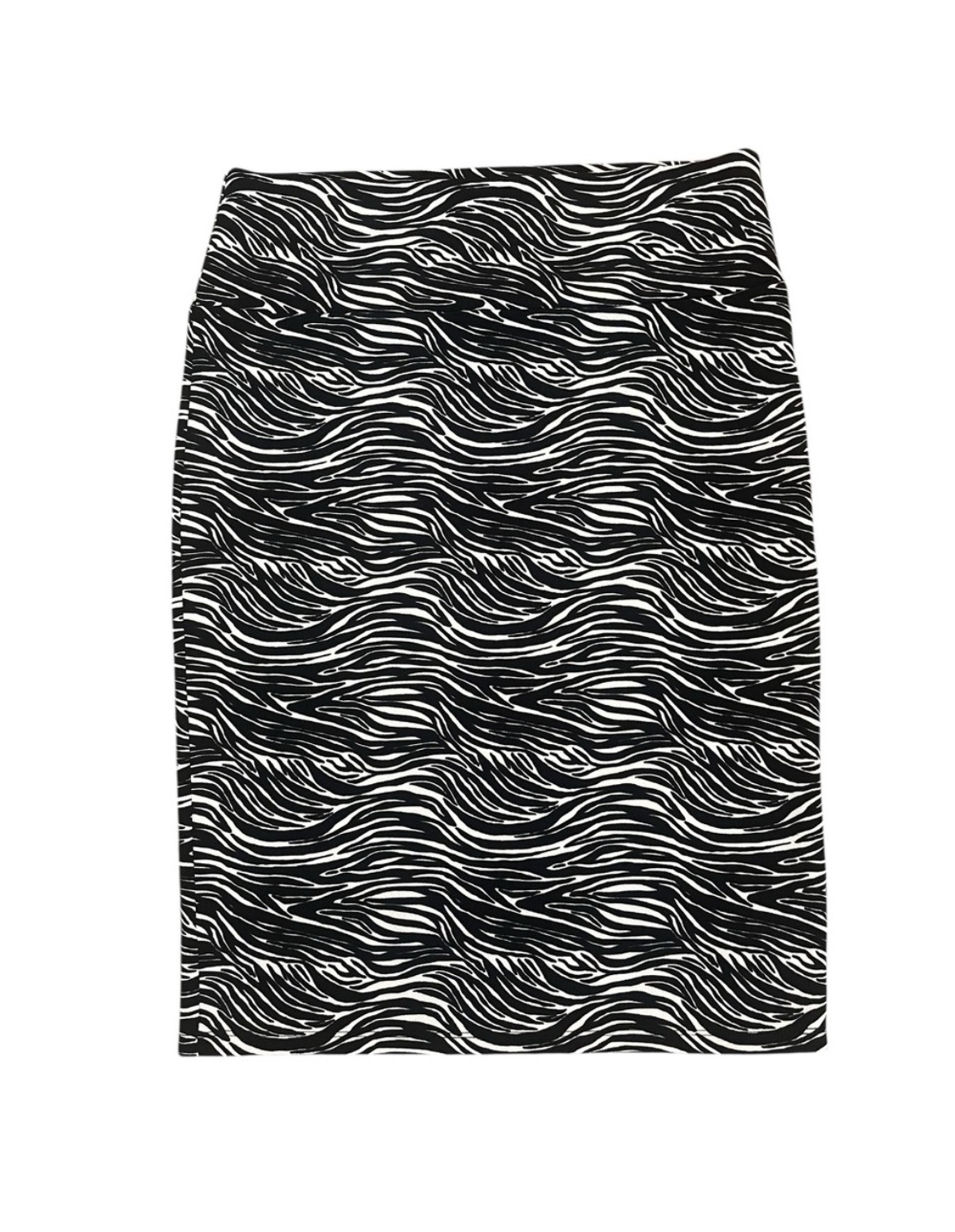 LuLaRoe Women’s Skirt Large Elegant Black & White Cassie