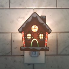 Gingerbread House Night Light Gingerbread Home Nite Lite Christmas Cookie Decor