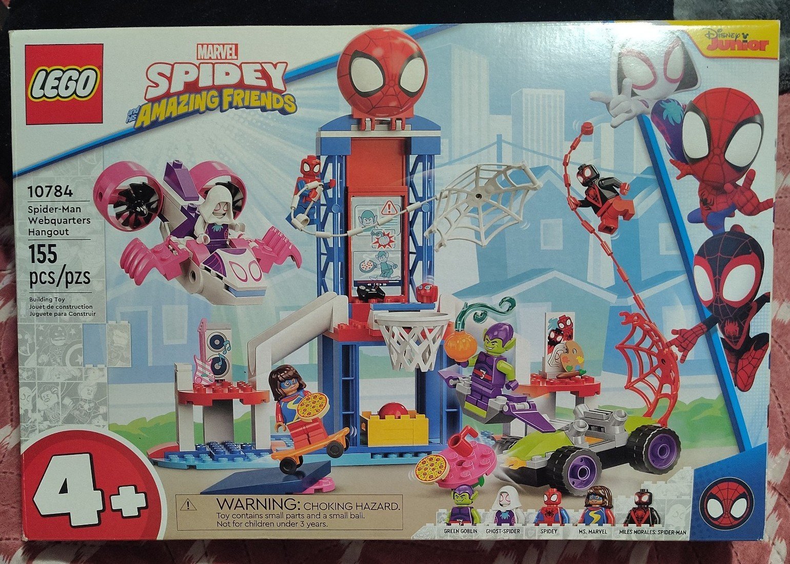 LEGO Spider-Man Web quarters Hangout Spidey (10784) Building Kit 155 Pcs