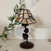 Vintage stained glass tulip fairy lamp