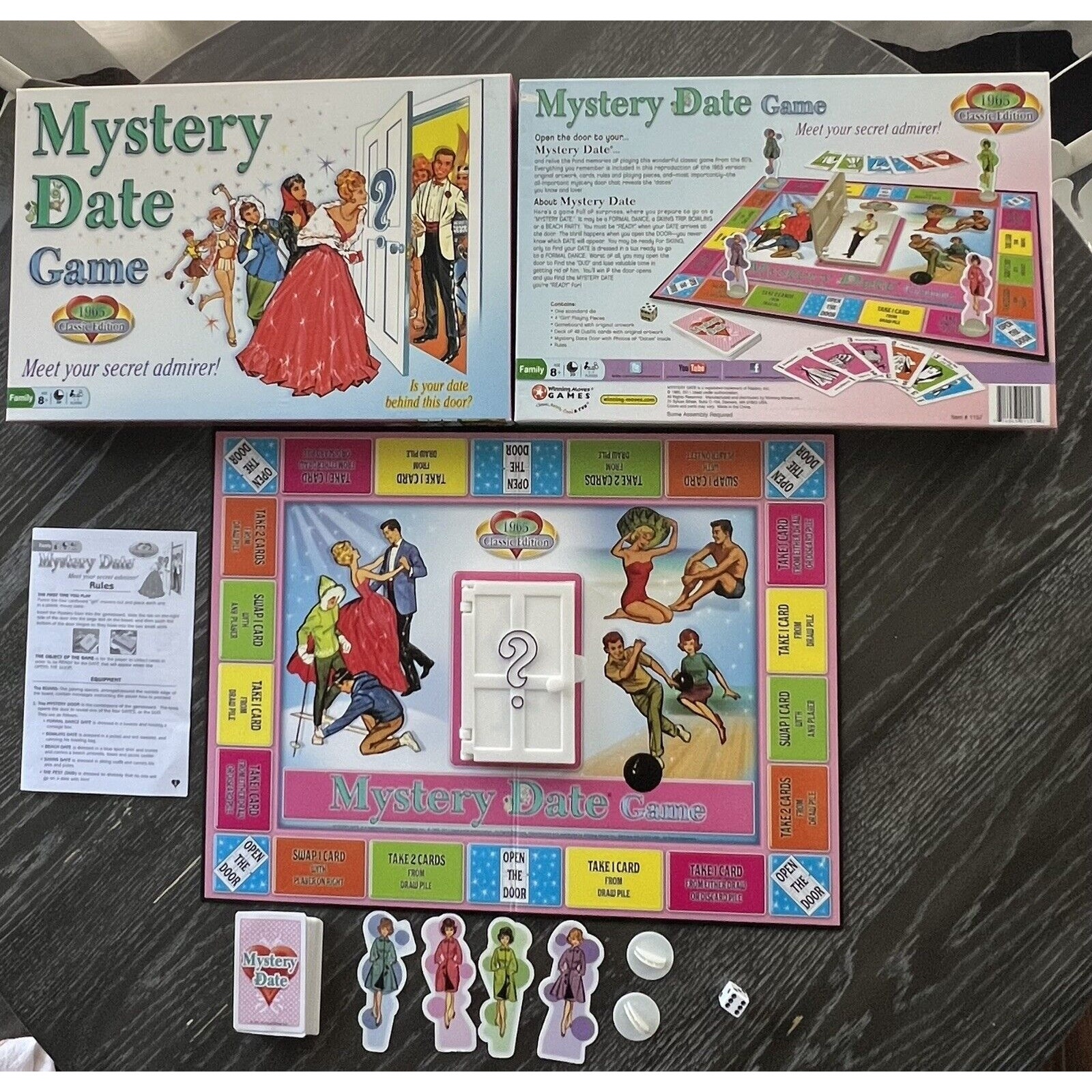Mystery Date Game 2011 Classic 1964 Remake, Missing Two Plastic Stands