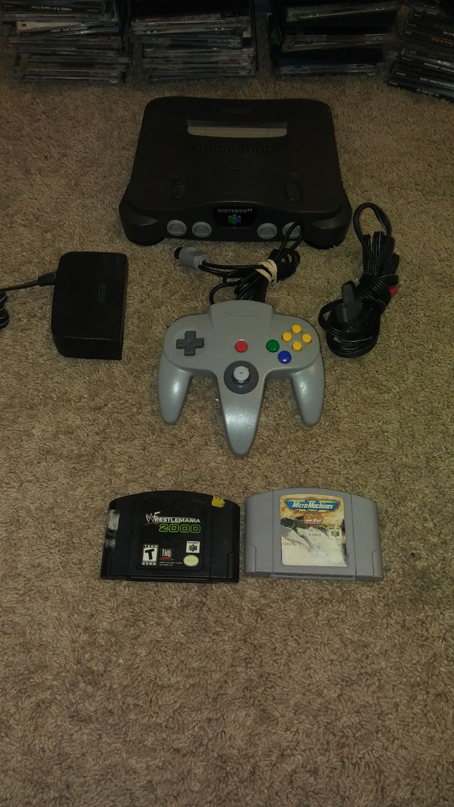 Nintendo 64 Atomic Grey with Accessories