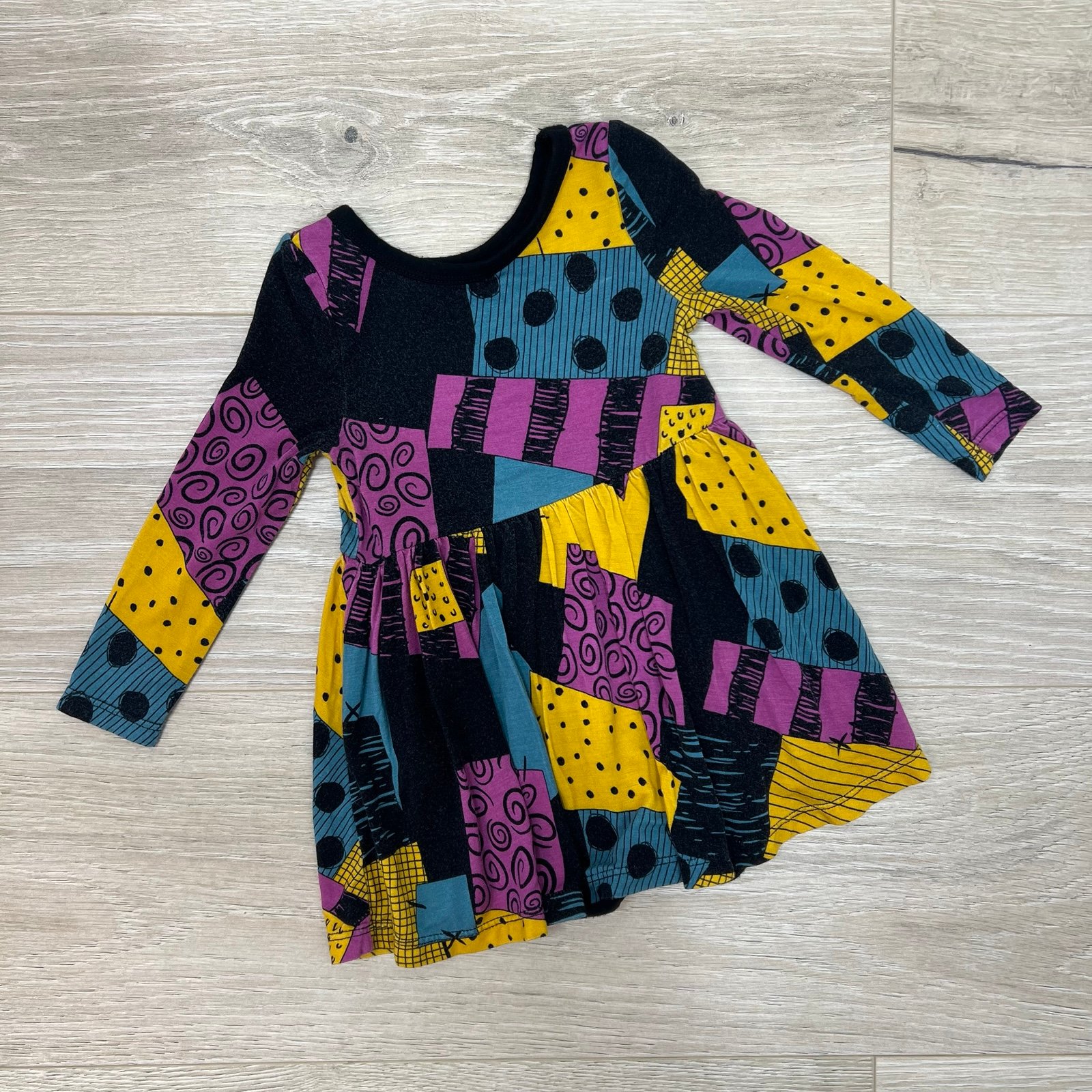 Little Sleepies X Disney Nightmare Before Christmas Sally Patchwork Dress