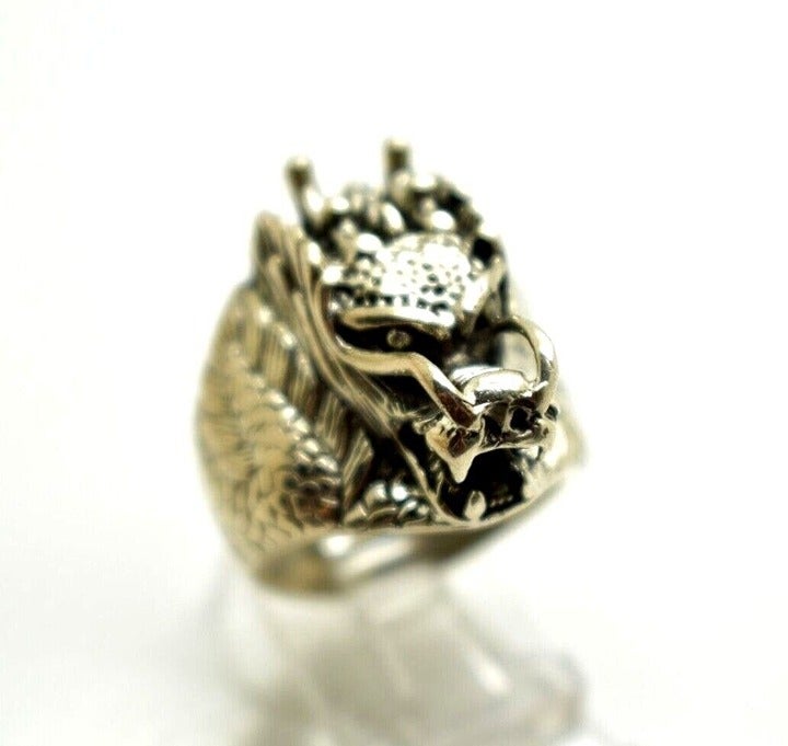 Dragon 3D Head Detailed Ring