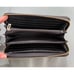 Guess Women's Clutch Zip-Around Black Pebbled Wallet