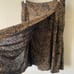 Vintage Rodier Womens Size M Brown Printed Pleated Skirt Set