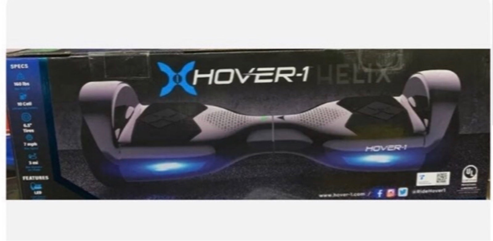 Hover 1 helix Hoverboard Black