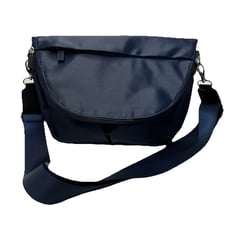 IHKWIP Sidekick Foldover Medium Crossbody Metallic Midnight Navy Blue Purse Bag