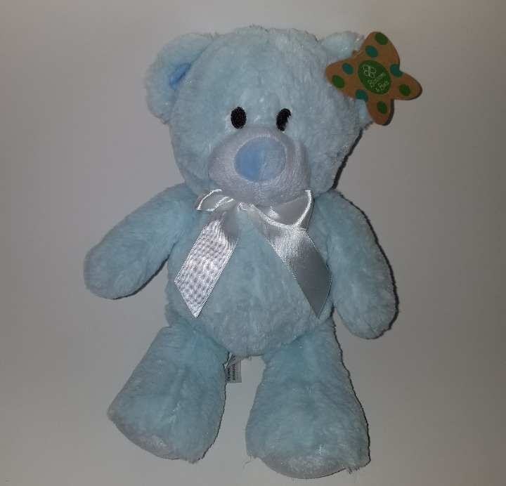 NEW My First Teddy Bear Plush 12 Lovey Toy Baby Boy Blossoms & Buds Evergreen