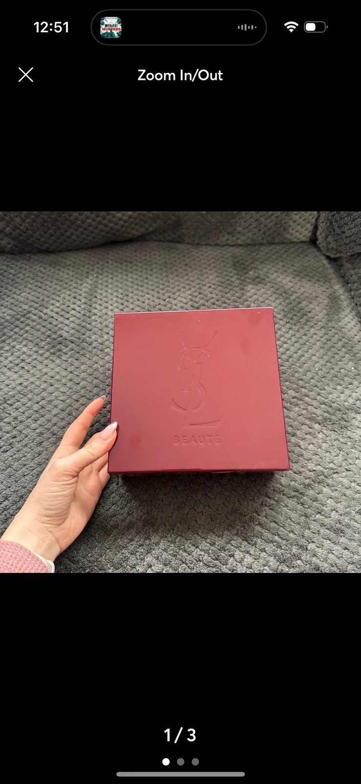 Brand New YSL Saint Laurent Beauté Deep Red Storage Box - Luxury Beauty Essentia