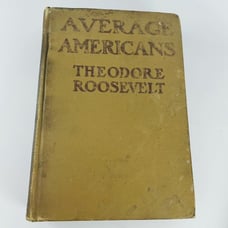 Average Americans Theodore Roosevelt First Edition 1919 HC Teddy Picture Plate